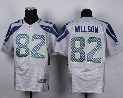 Nike Seahawks #82 Luke Willson Grey Alternate Men's Stitched NFL Vapor Untouchable Elite Jersey - Click Image to Close
